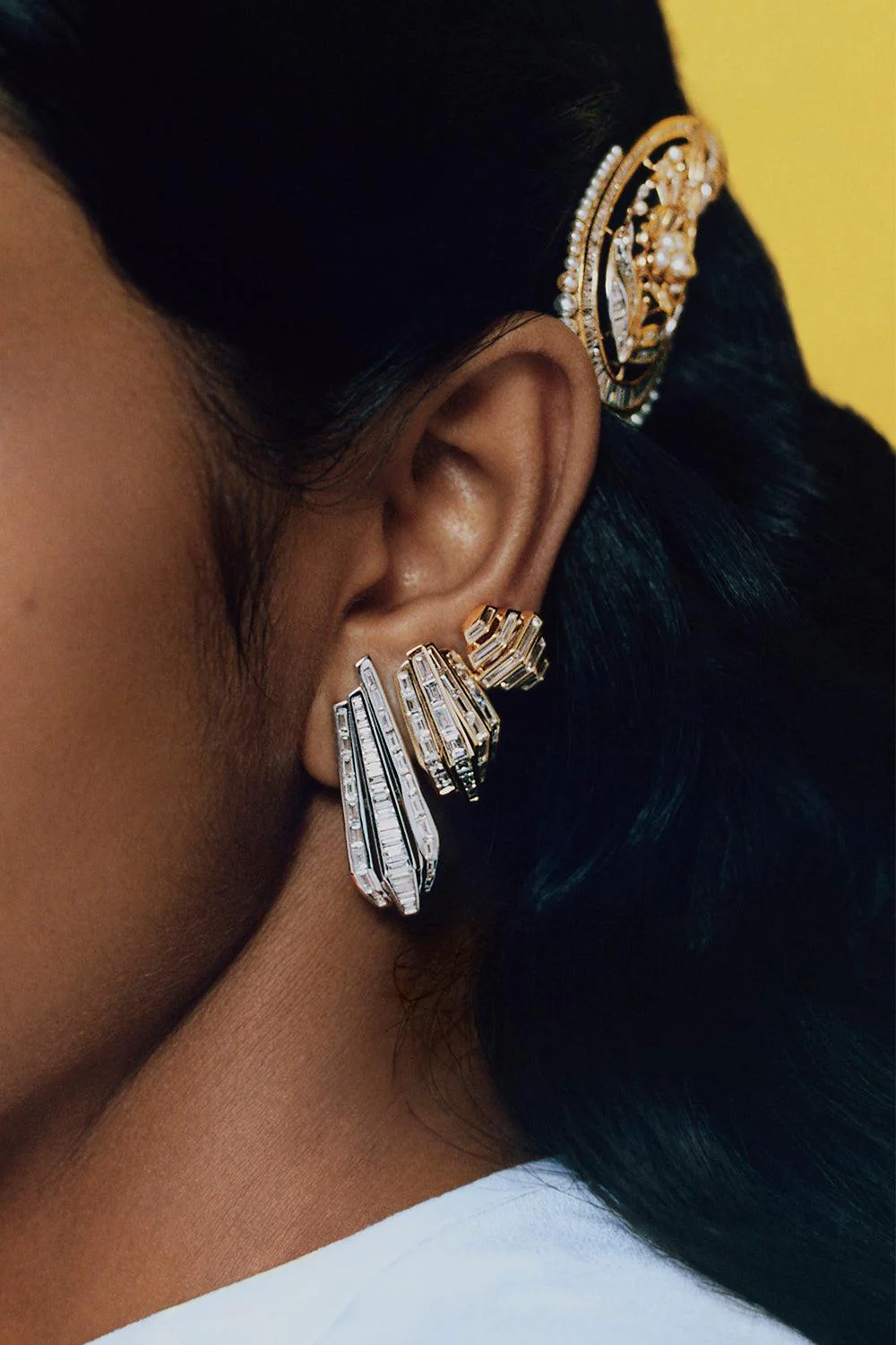 Diamond Nuur Stud Earrings - Image 2