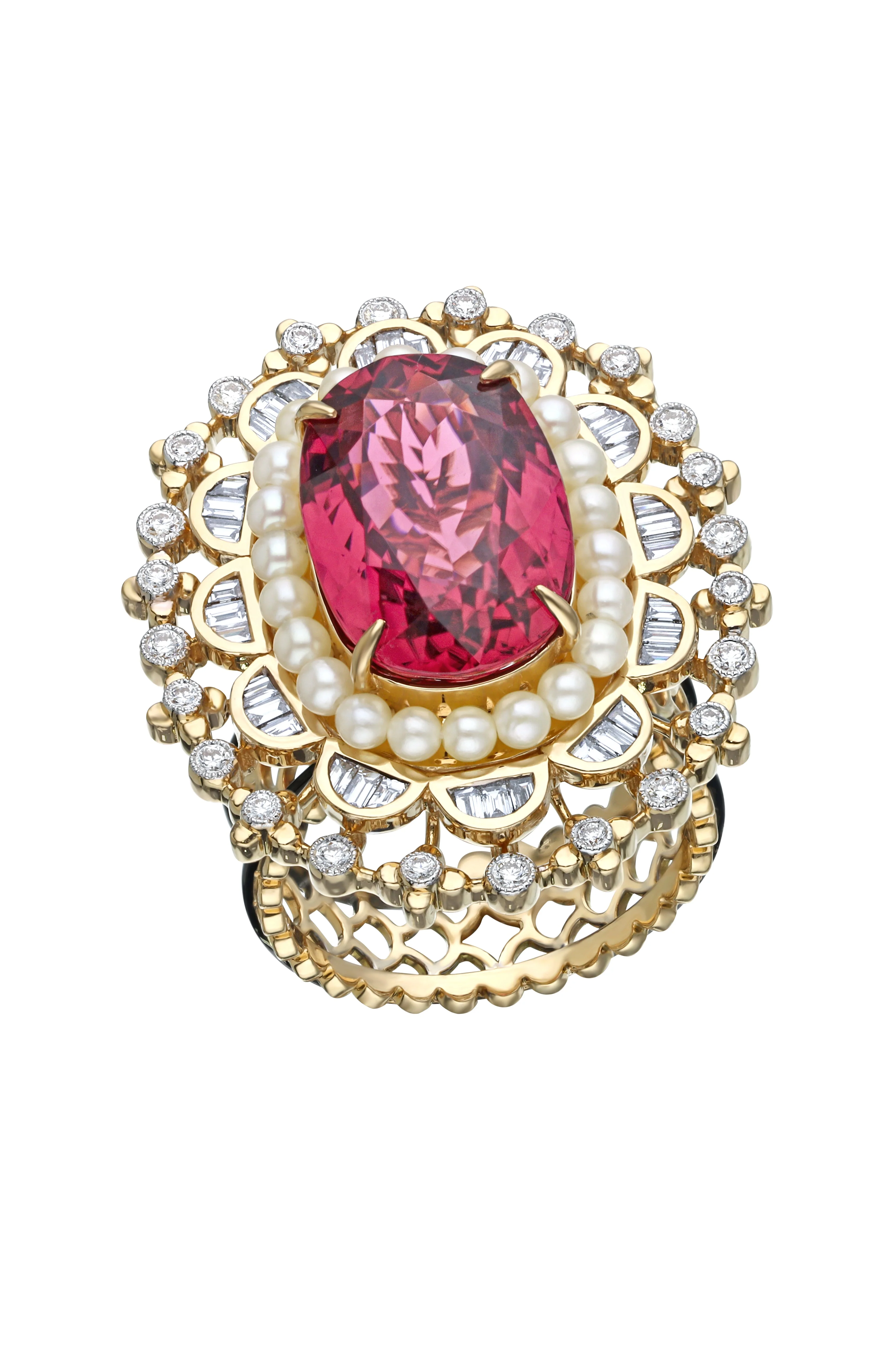 Kyoto Pink Tourmaline Ring