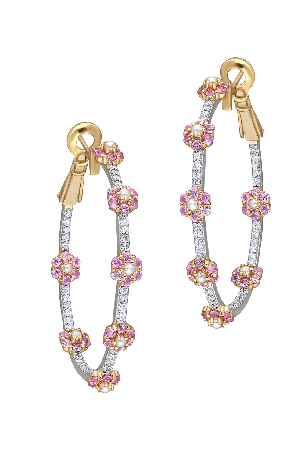Pink Sapphire Kyoto Earrings