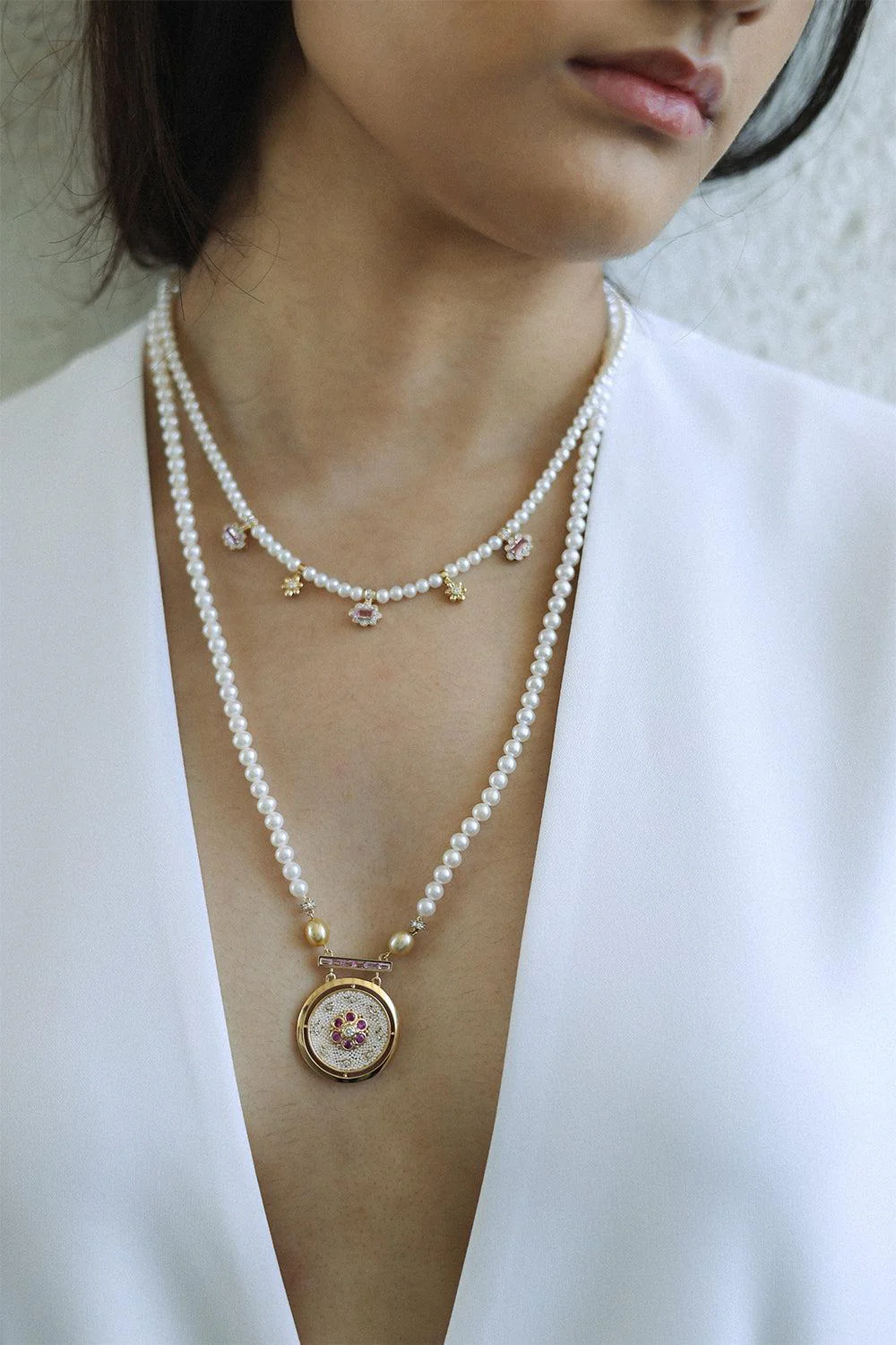 Spinel Pearl Kyoto Necklace - Image 2