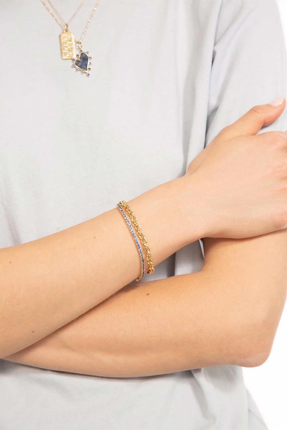Classic Blue Sapphire Tennis Bracelet - Image 2