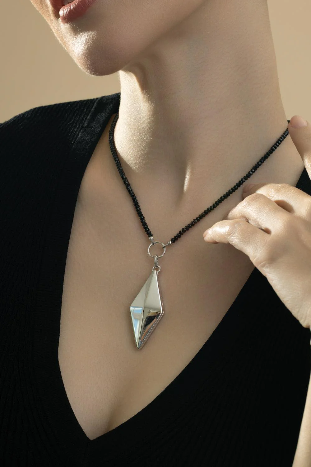 Deco Points North Locket Necklace - Image 4