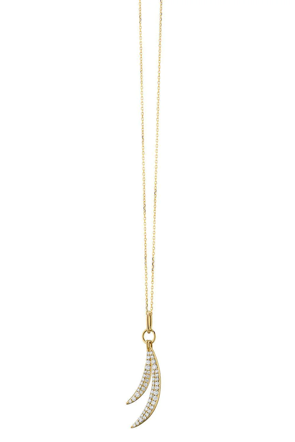 Diamond Birds Of A Feather Necklace