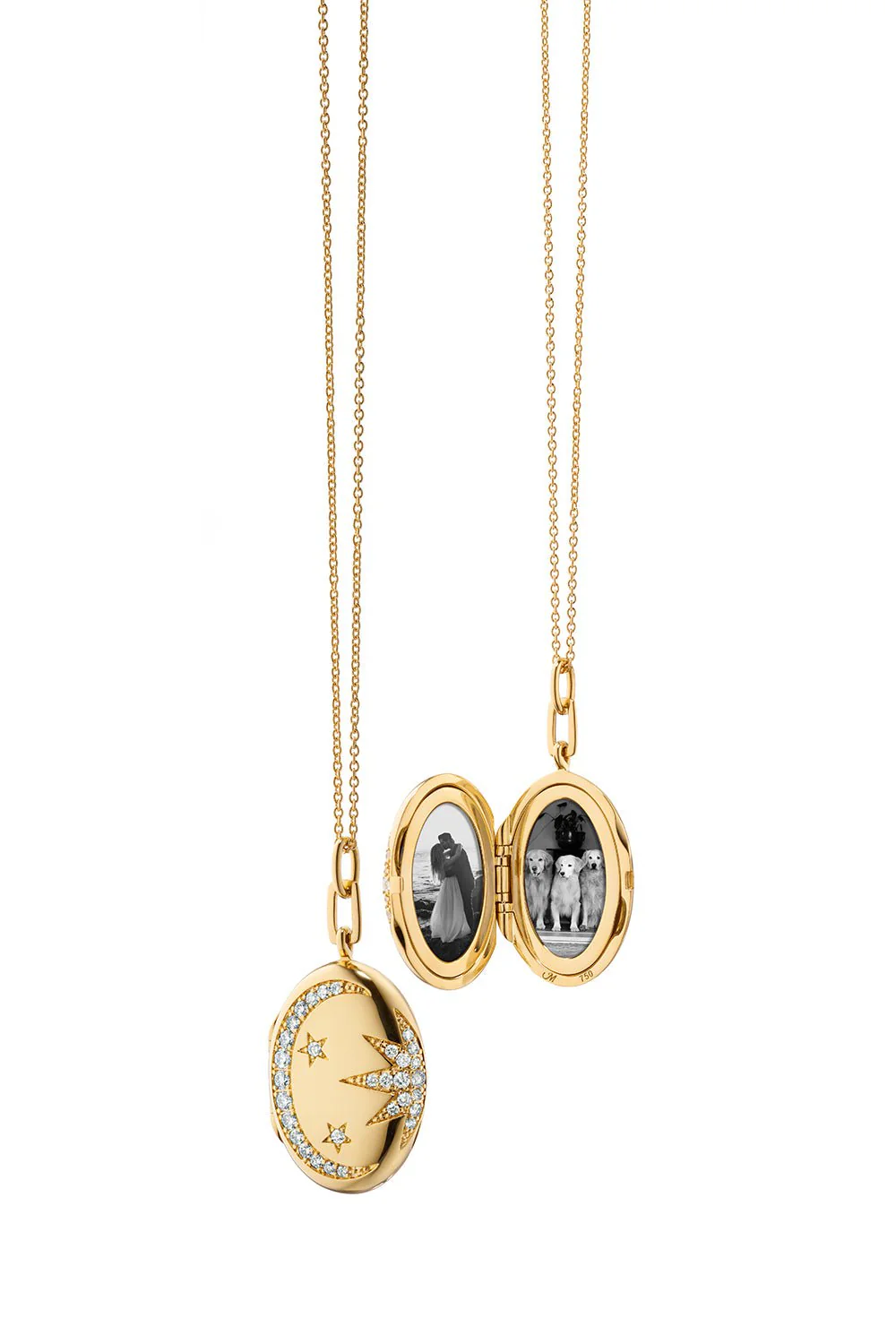 Diamond Galaxy Locket Necklace