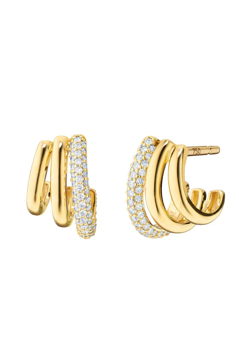 Diamond Rings of Saturn Earrings