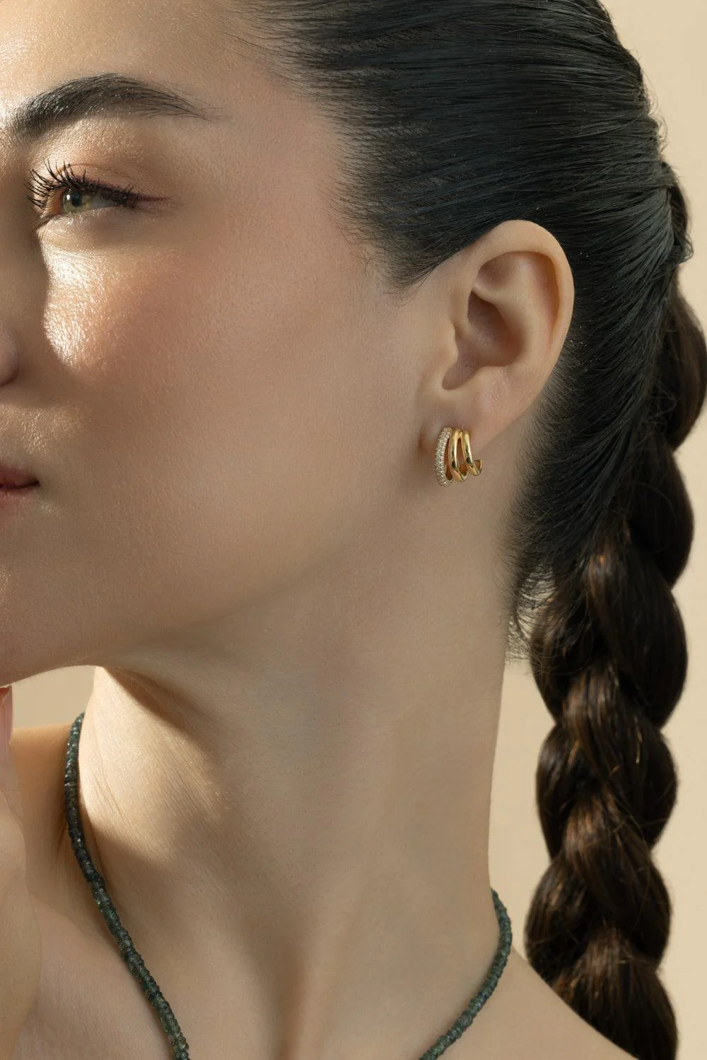 Diamond Rings of Saturn Earrings - Image 2