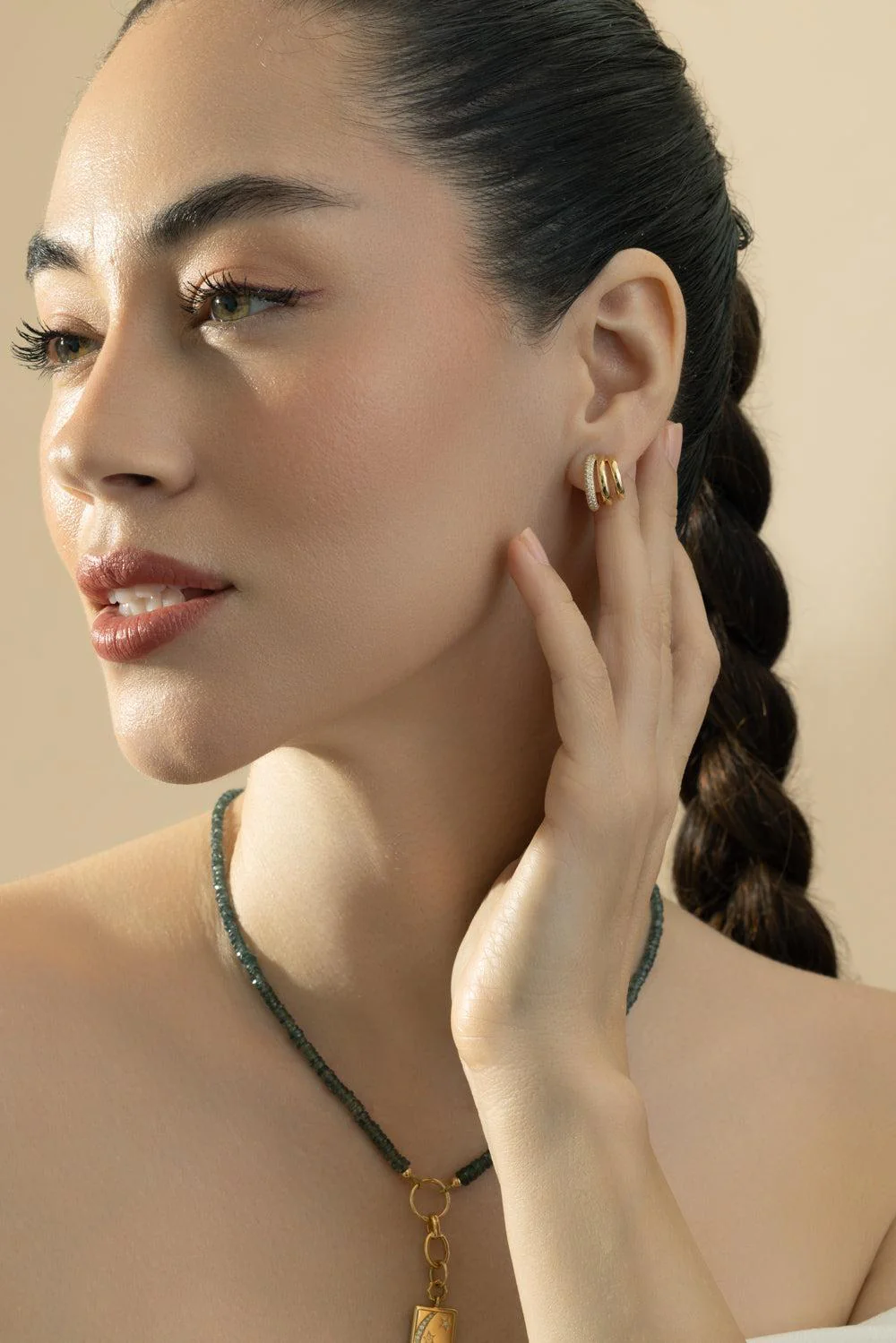 Diamond Rings of Saturn Earrings - Image 4