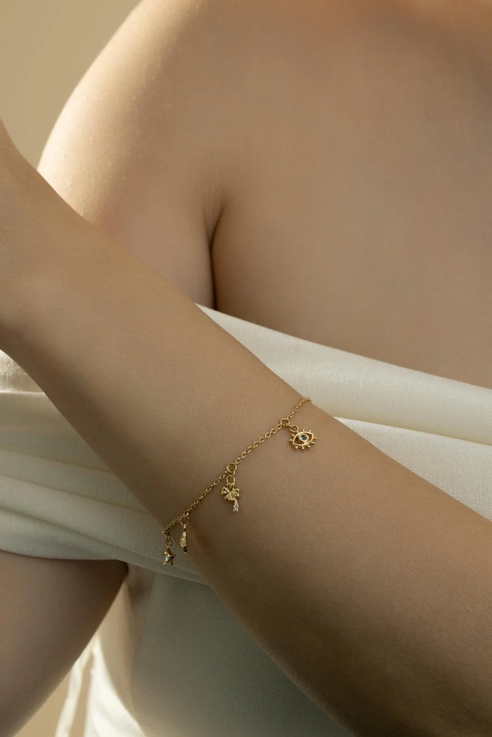 Diamond Sapphire My Lucky Charm Bracelet - Image 3