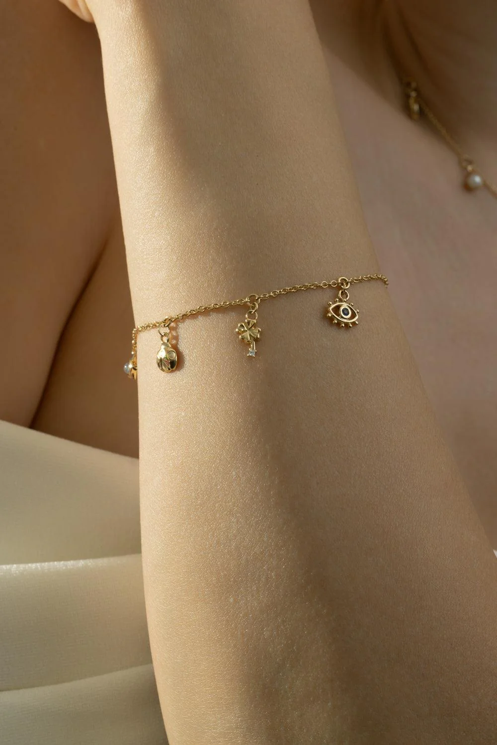 Diamond Sapphire My Lucky Charm Bracelet - Image 4