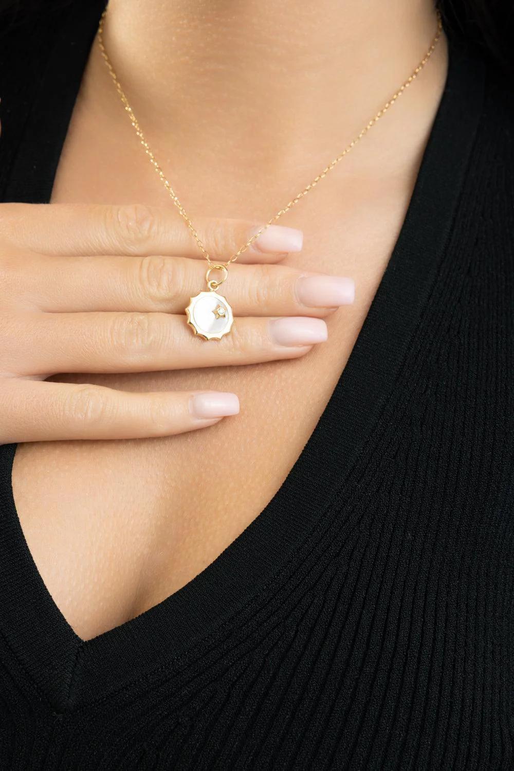 Diamond Sun And Star Happiness Pendant - Image 3