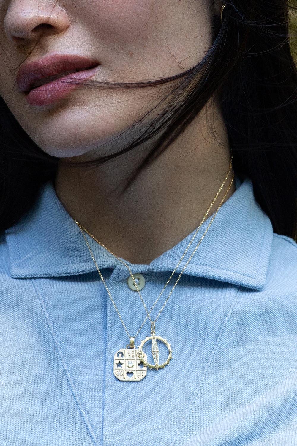 Diamond Tokens Of Luck Necklace - Image 2