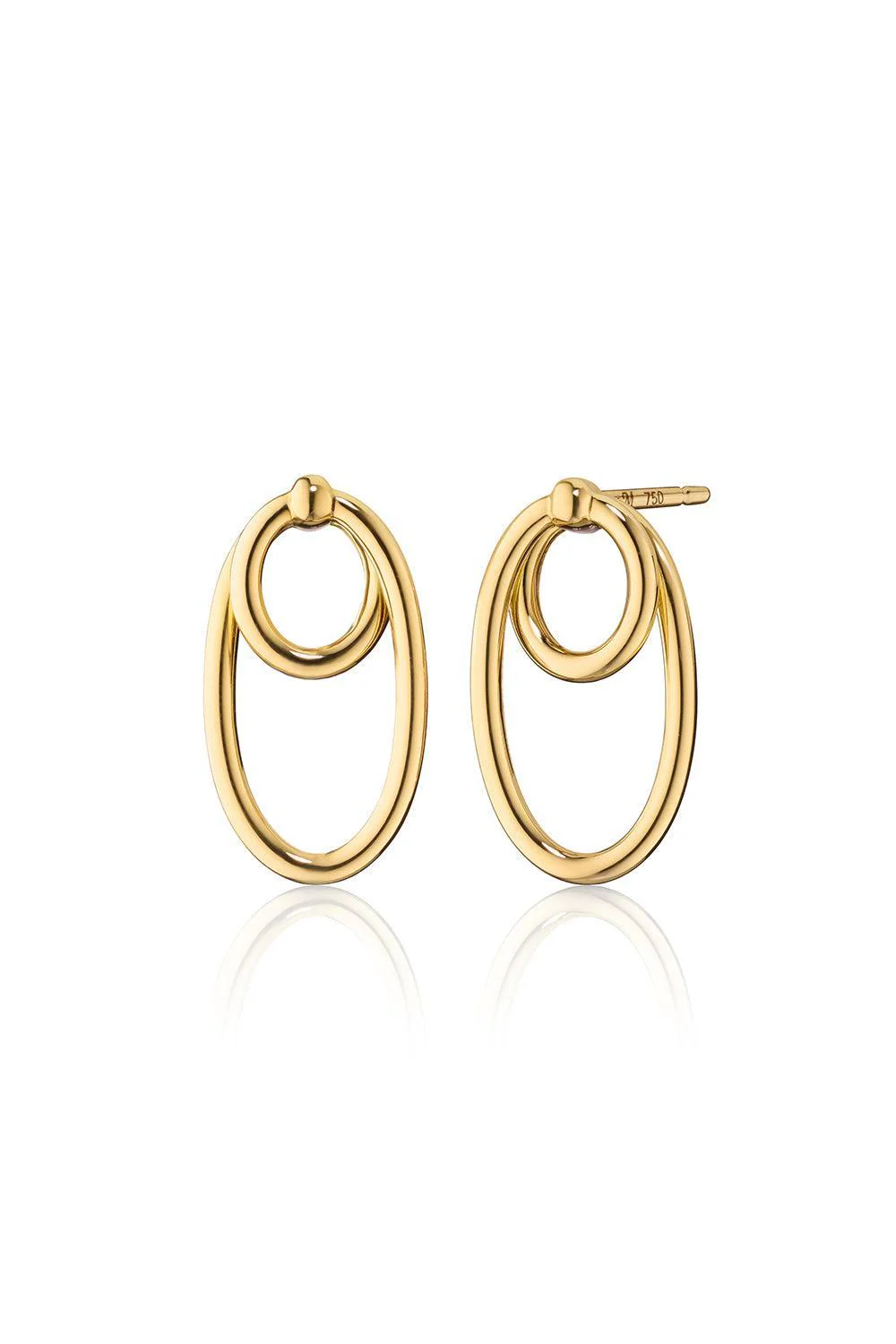 Double Oval Infinity Earrings
