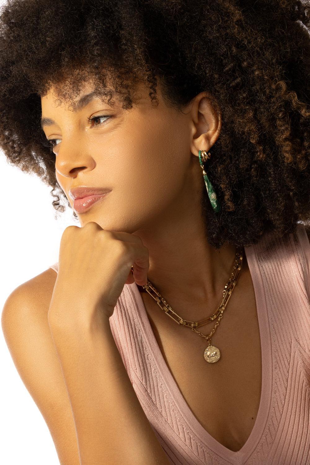 "Green Planet" Earrings - Image 5