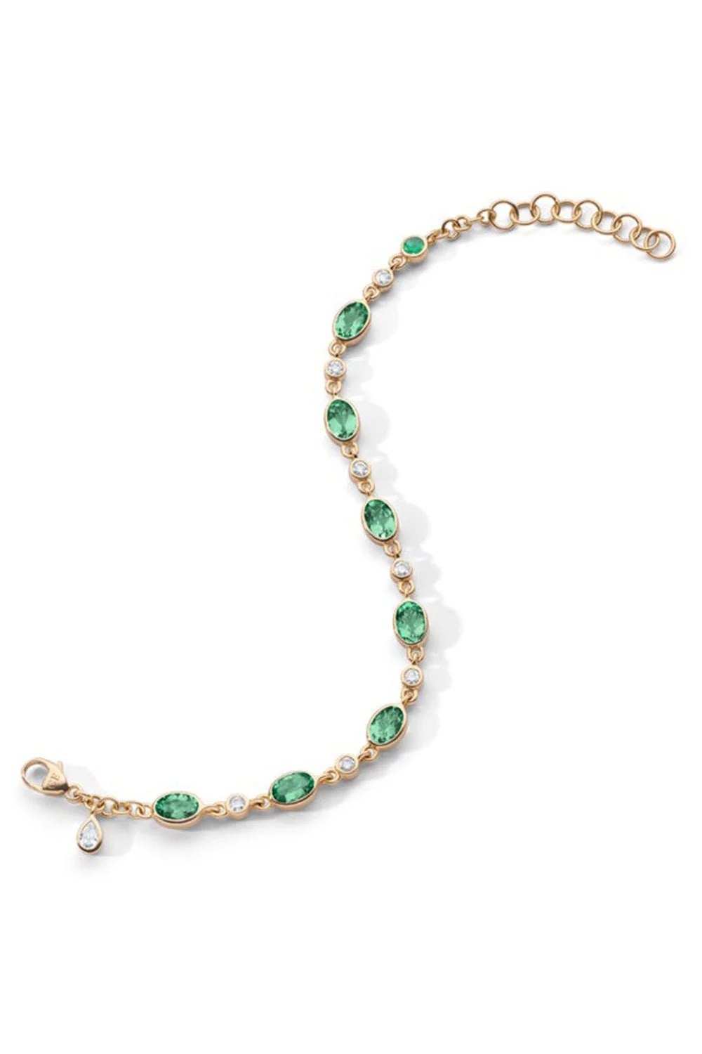 Green Tourmaline Tennis Bracelet