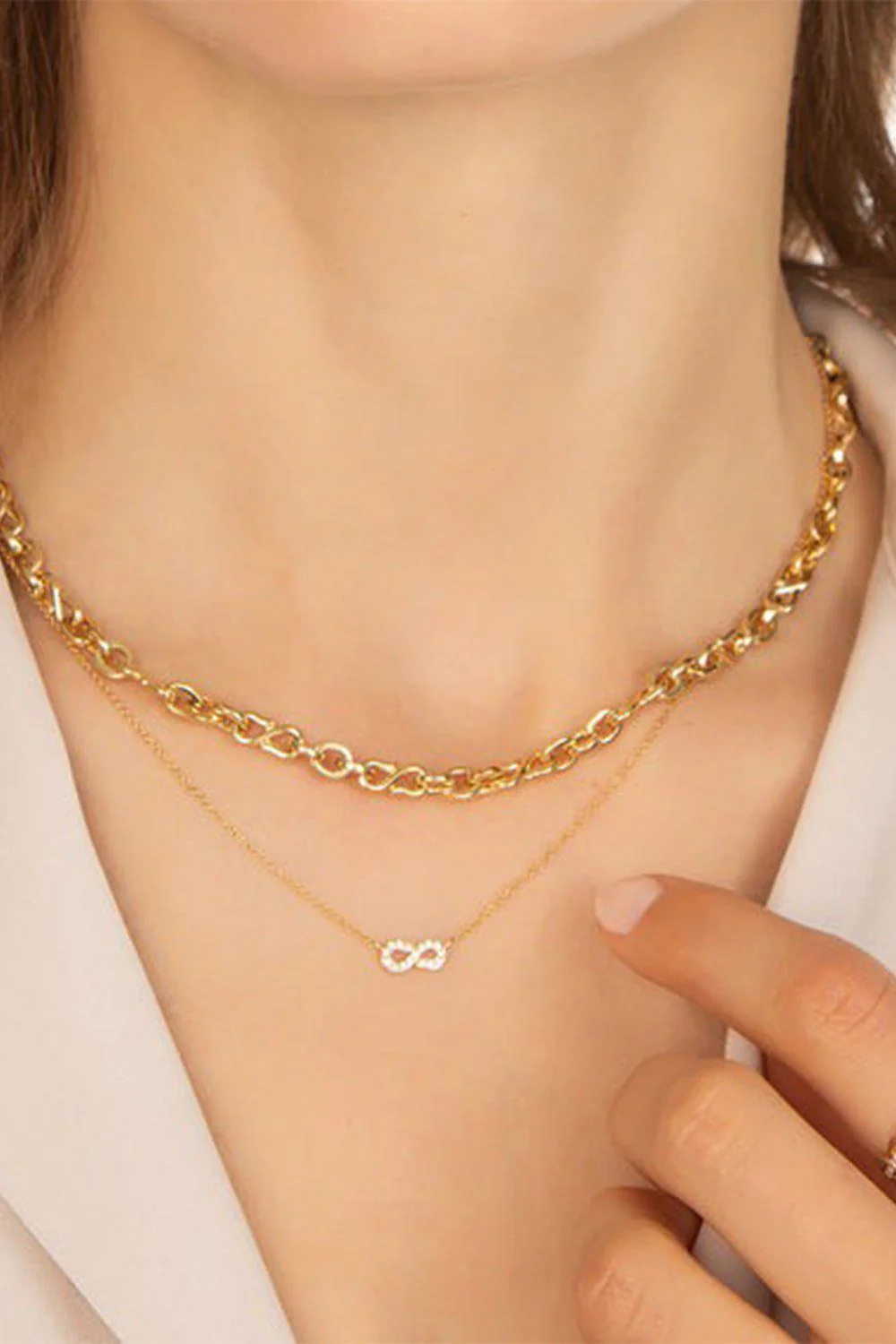 Inifnity Charm Necklace - Image 2