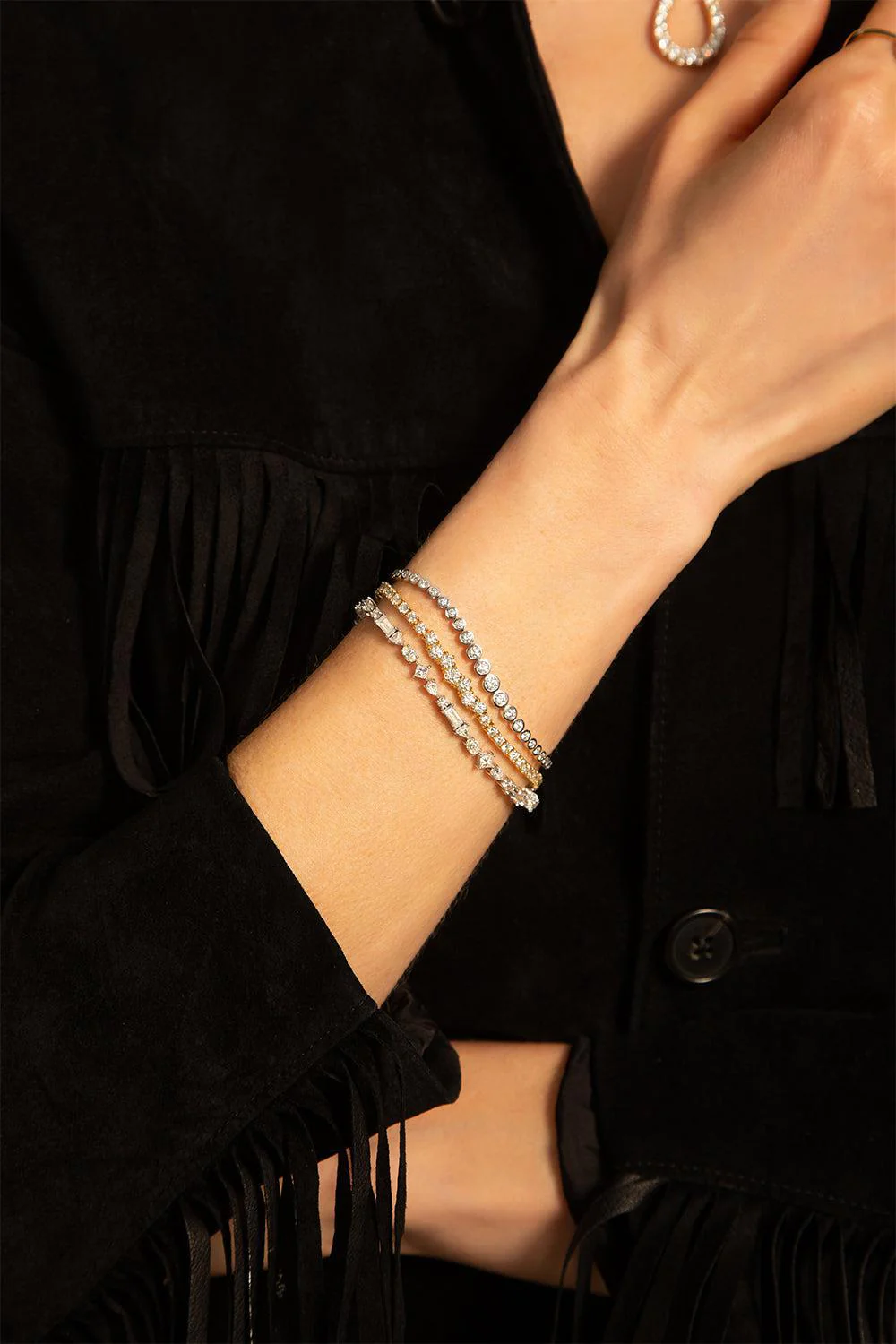 Midi Diamond Tennis Bracelet - Image 2