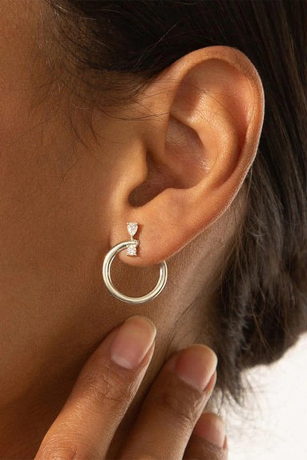 Midi Galaxy Wrap Earrings - Silver - Image 2