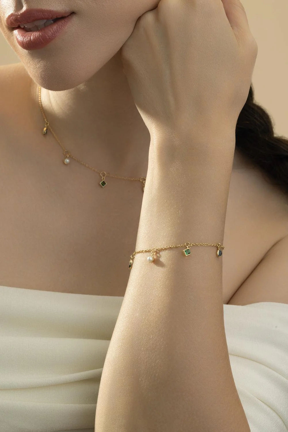 Multi Stone Points Of Light Bracelet - Image 4