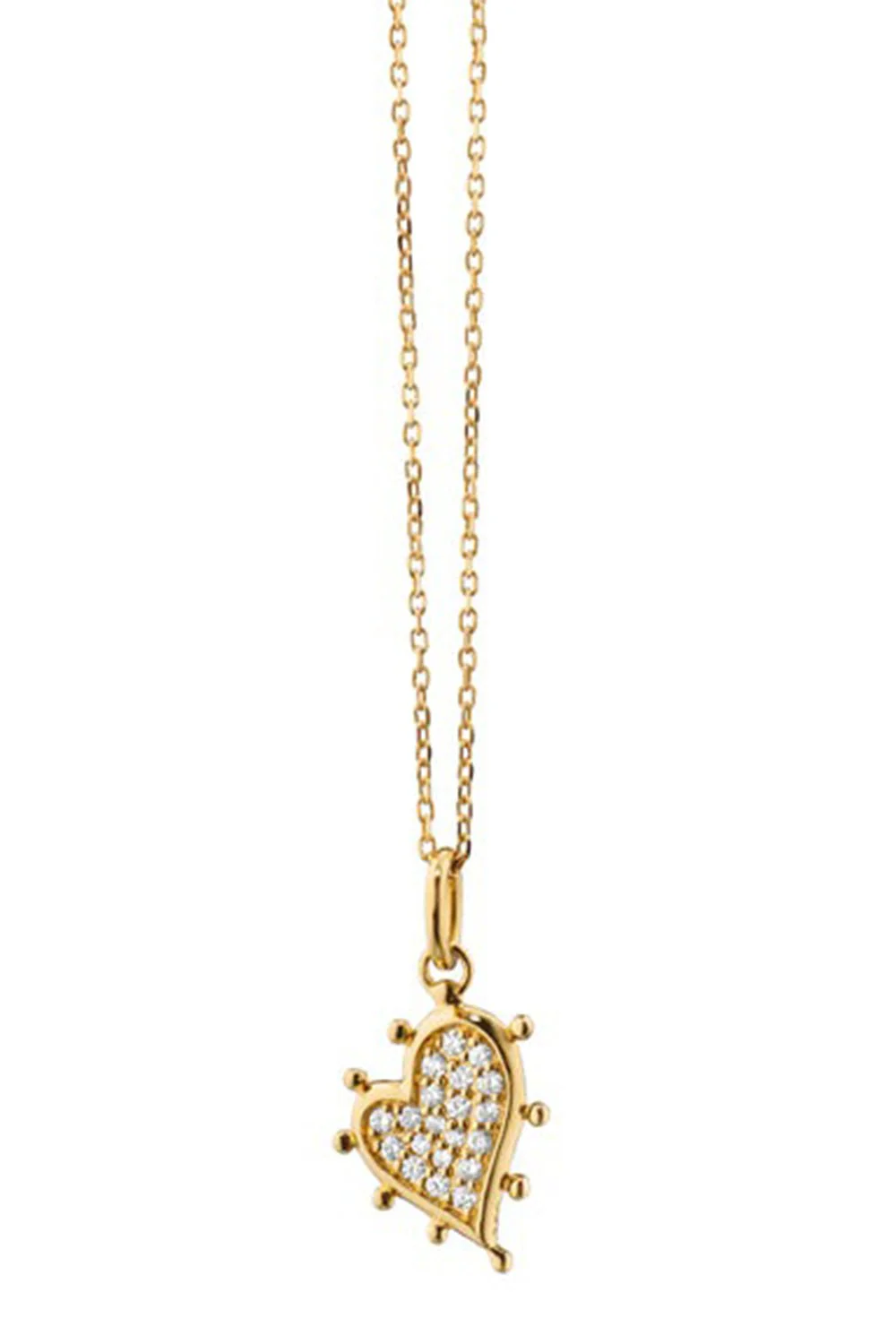 Petite Diamond Heart Necklace