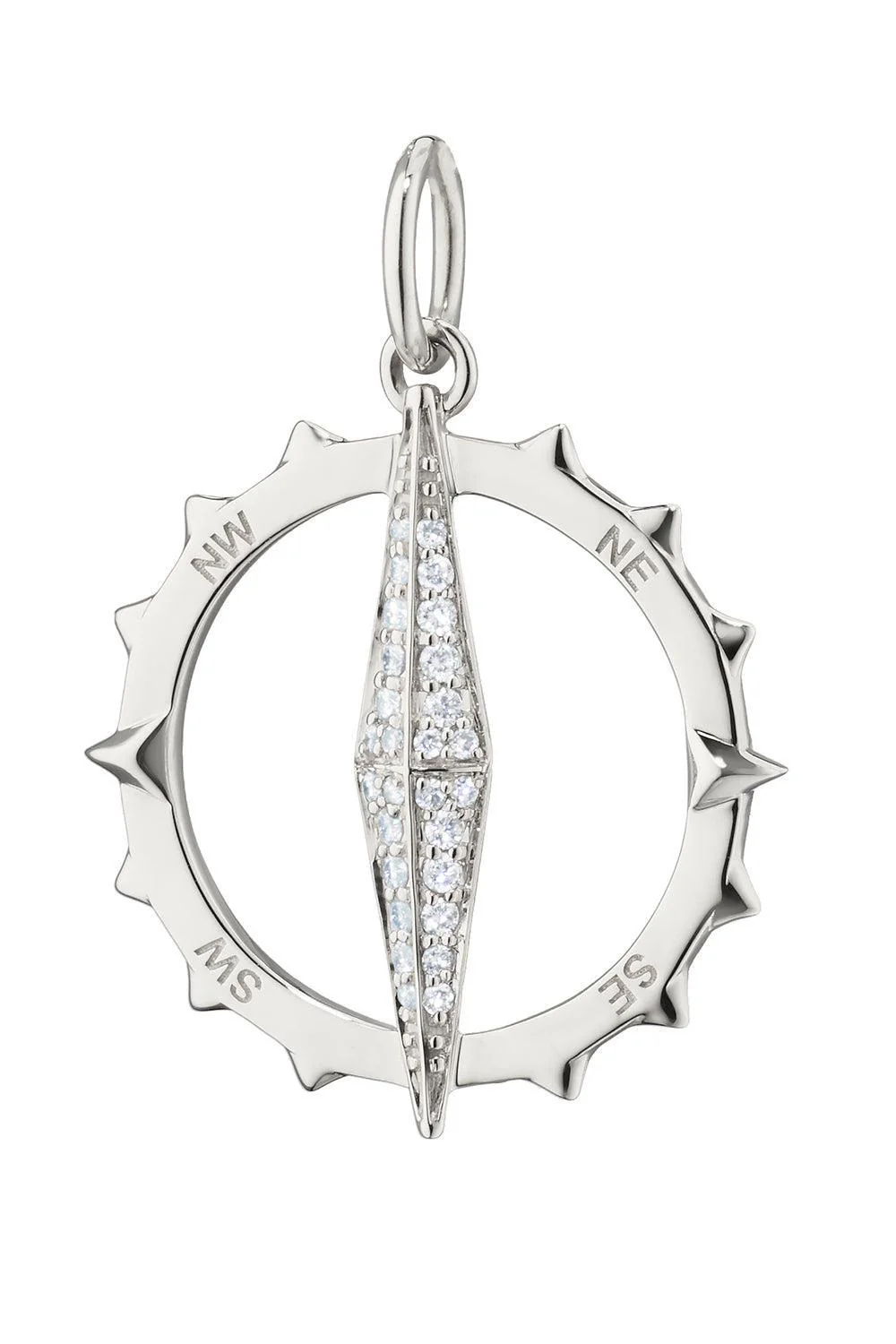 Points North Large Compass Charm