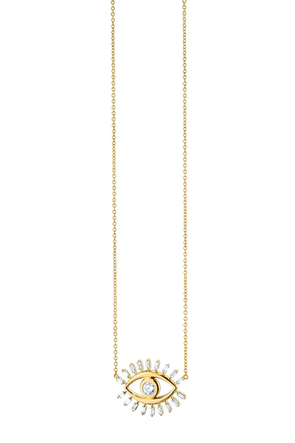 “Protect” Diamond Evil Eye Necklace