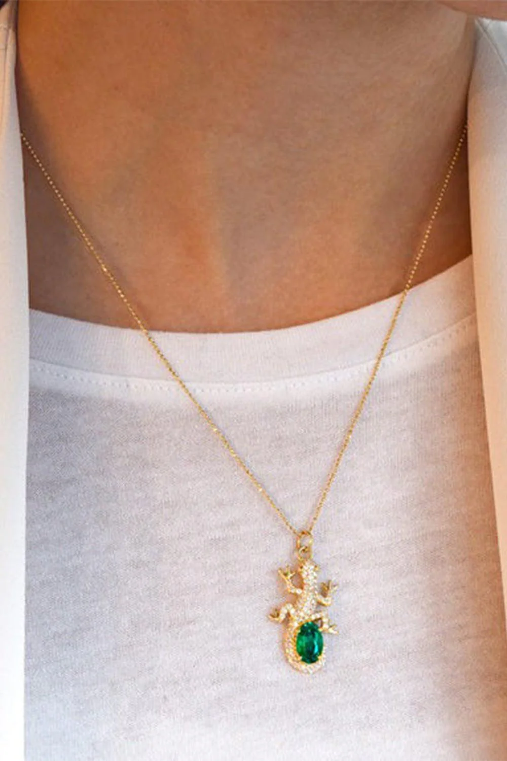 Salamander And Stone Necklace - Image 2