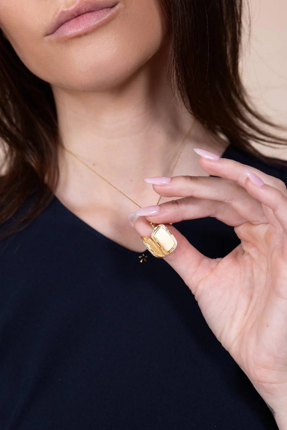 Slim Fran Locket Necklace - Image 2