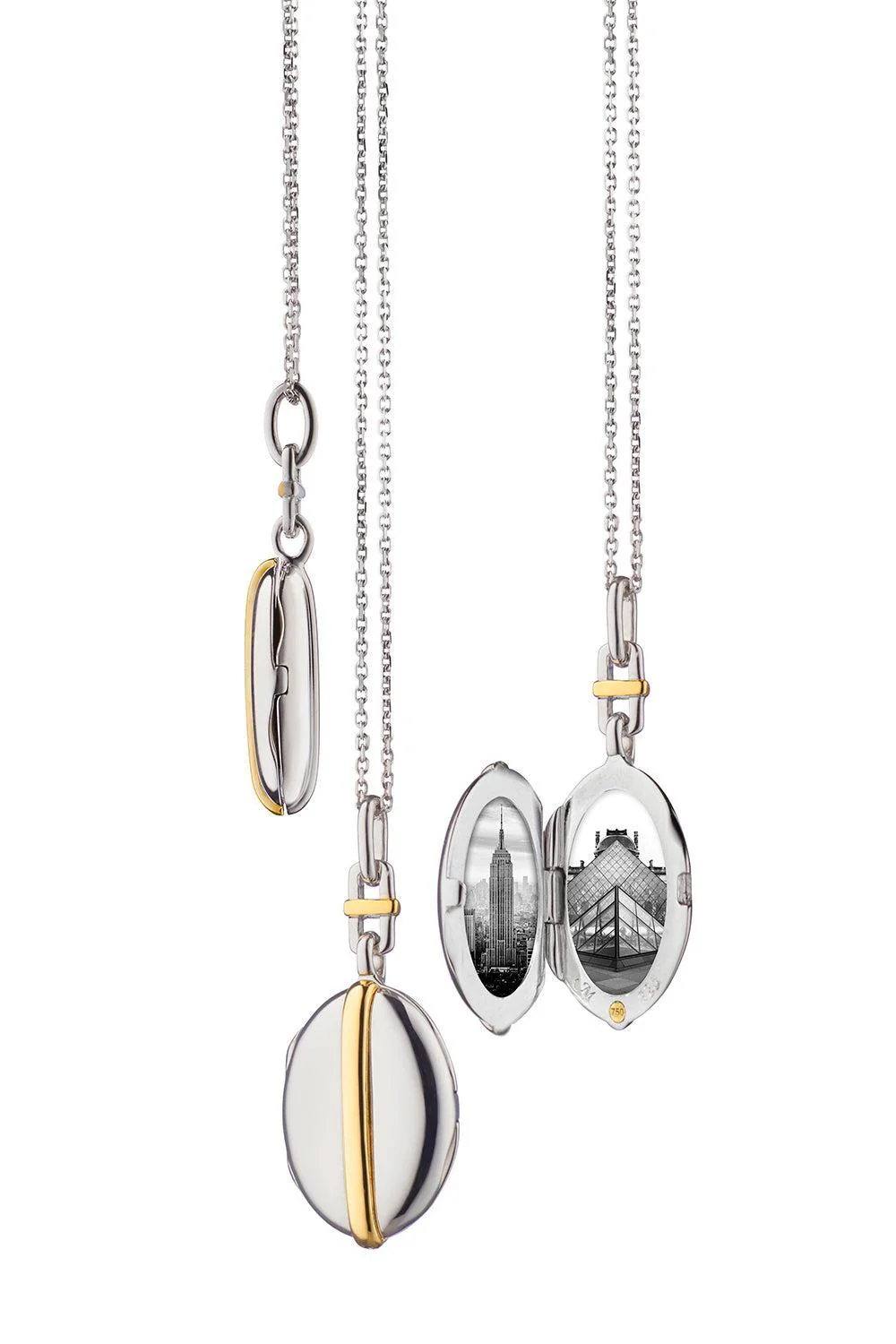 Slim Oval Tess Locket Necklace