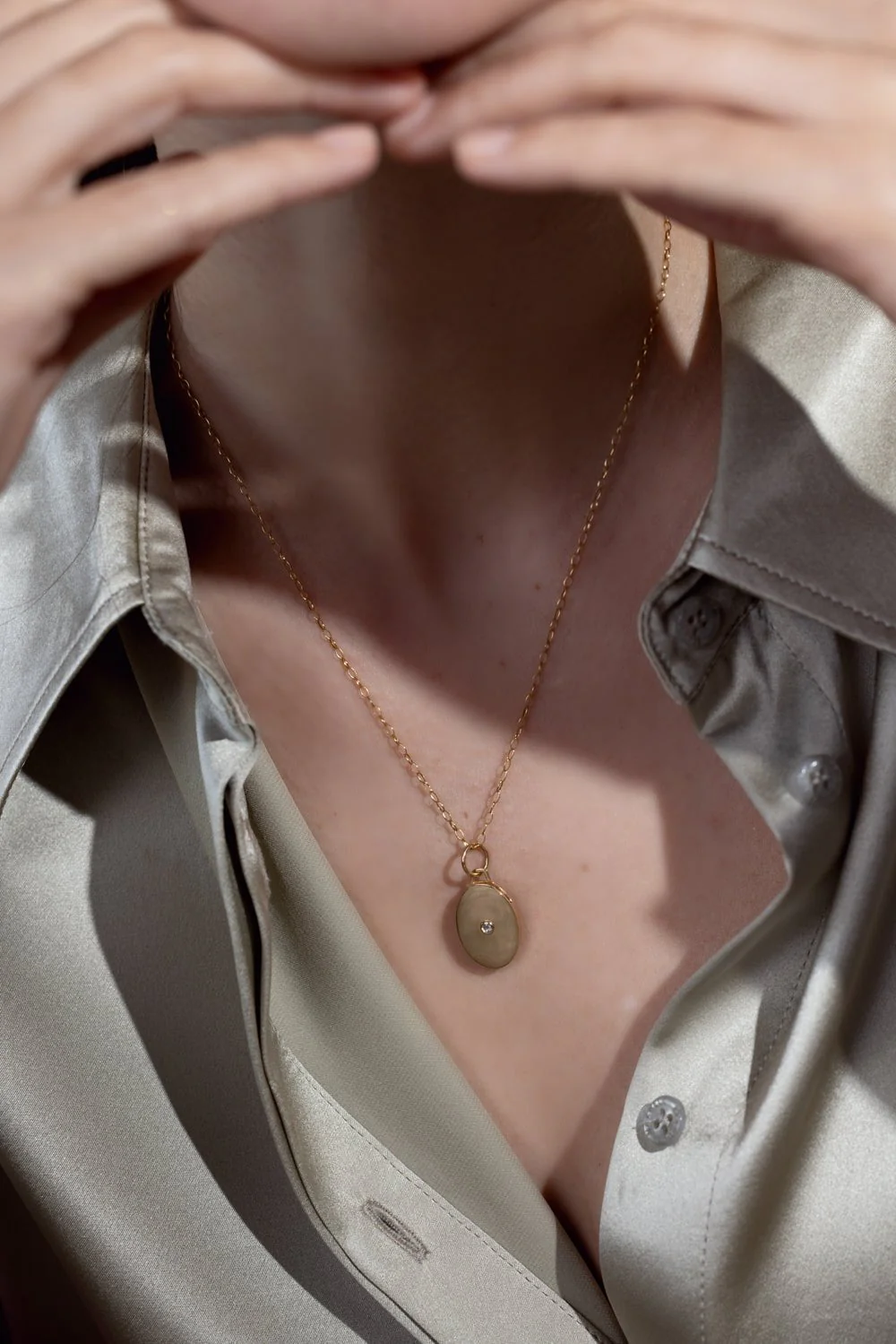 Small Oval Half Locket - Image 4