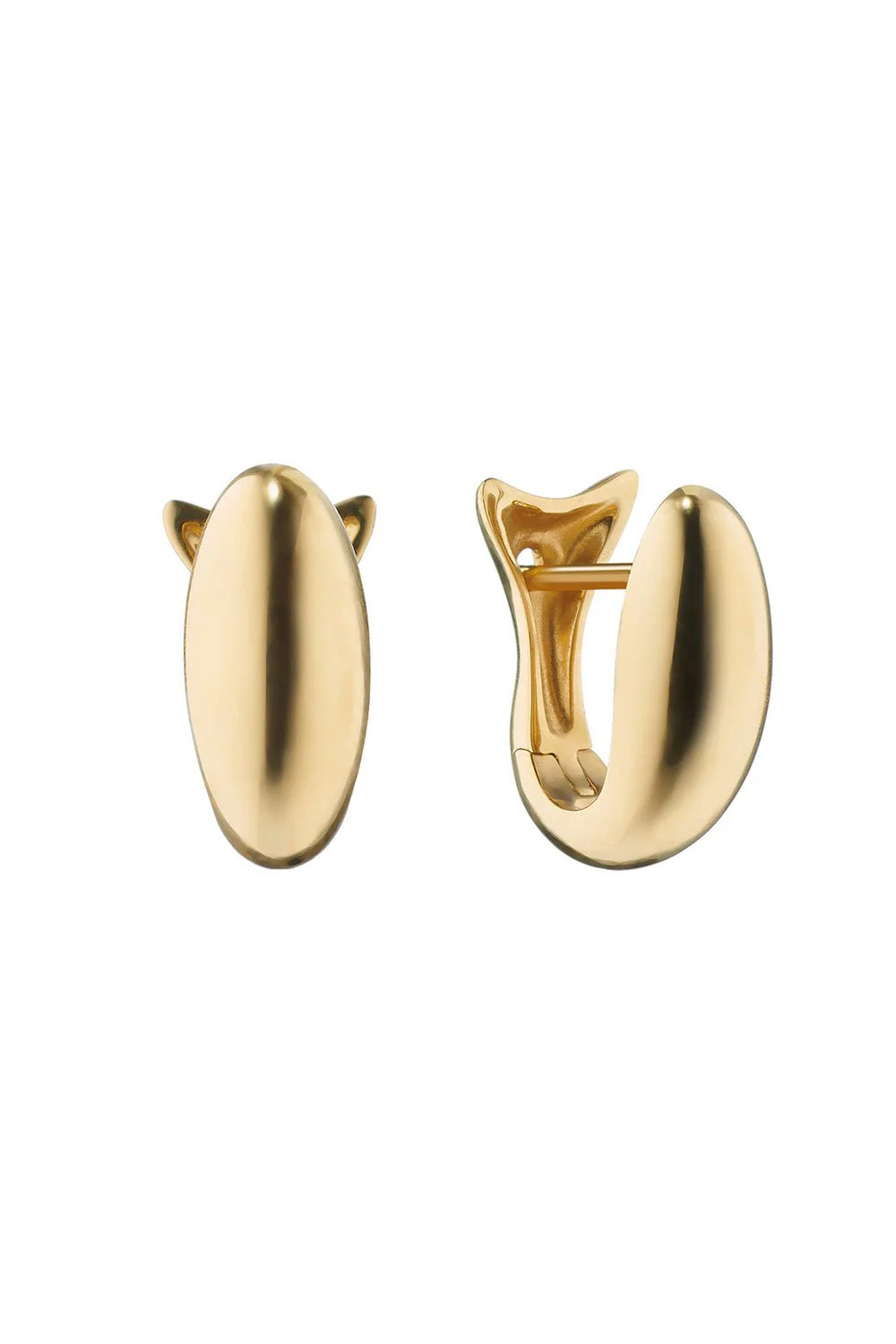 SMALL PERSEVERANCE HUGGIE EARRINGS - Image 3