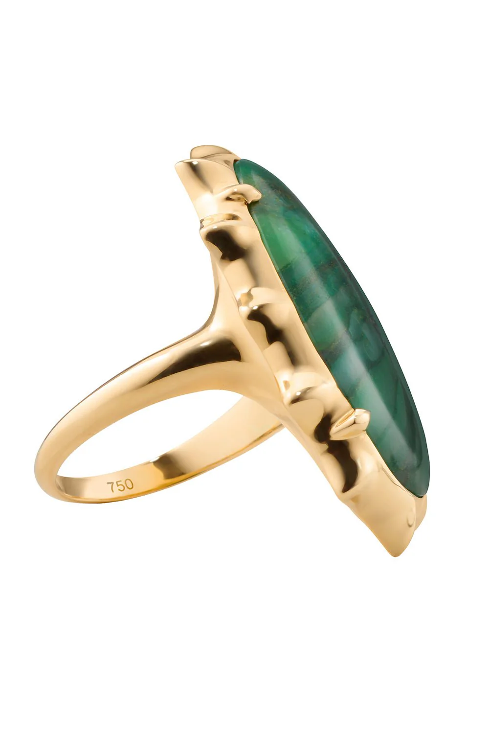 SPECIAL EDITION “HAPPINESS” GREEN QUARTZ SUN RING - Image 5