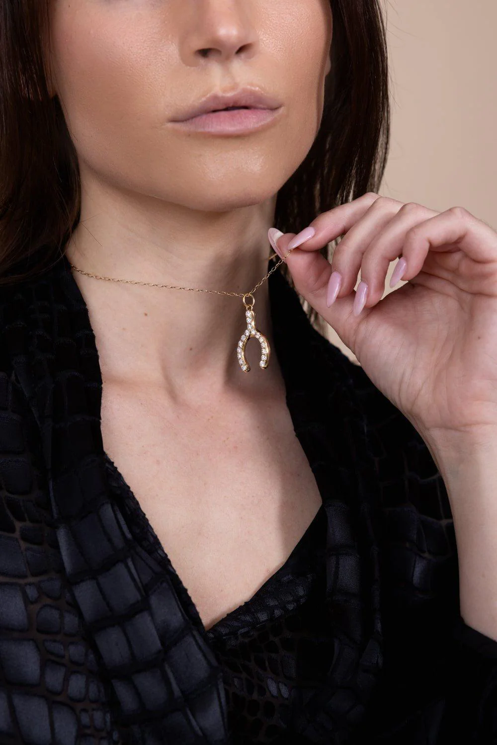 Special Edition Wishbone Pendant Necklace - Image 2