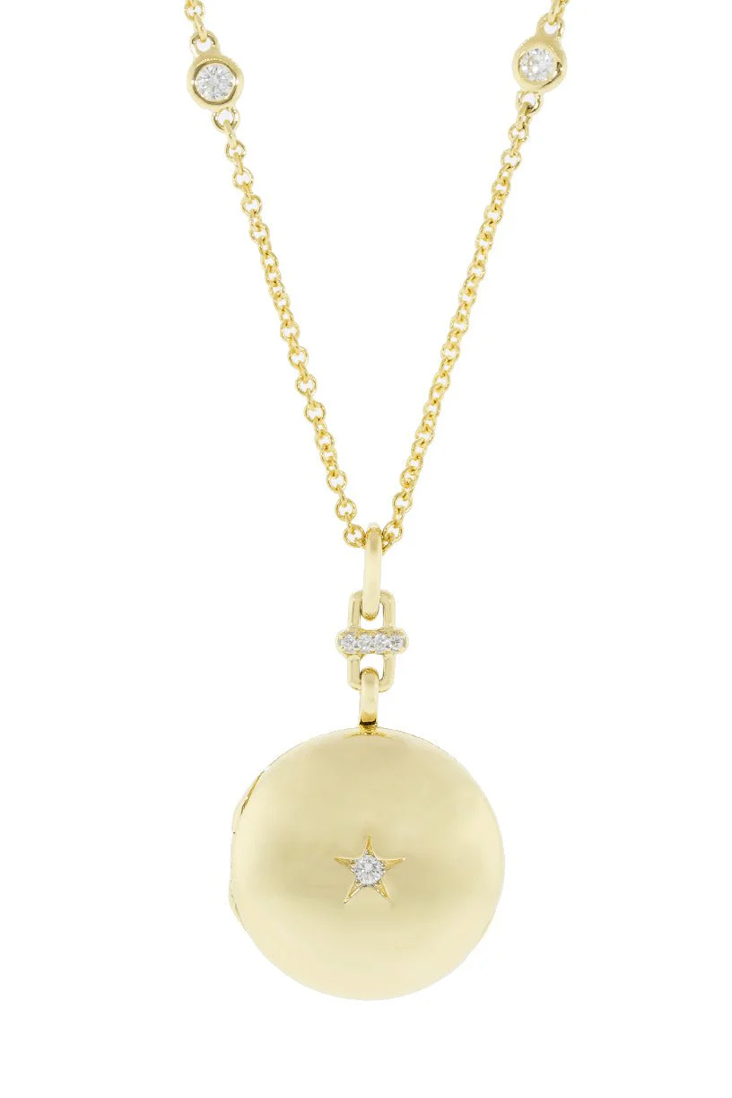 Twinkle Star Locket Necklace