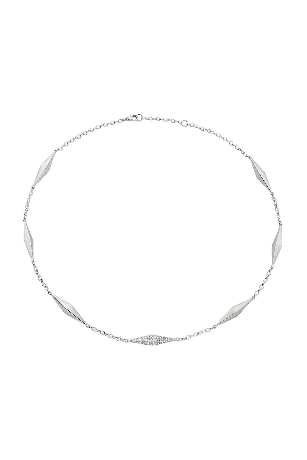 White Sapphire Points North Necklace - Image 5