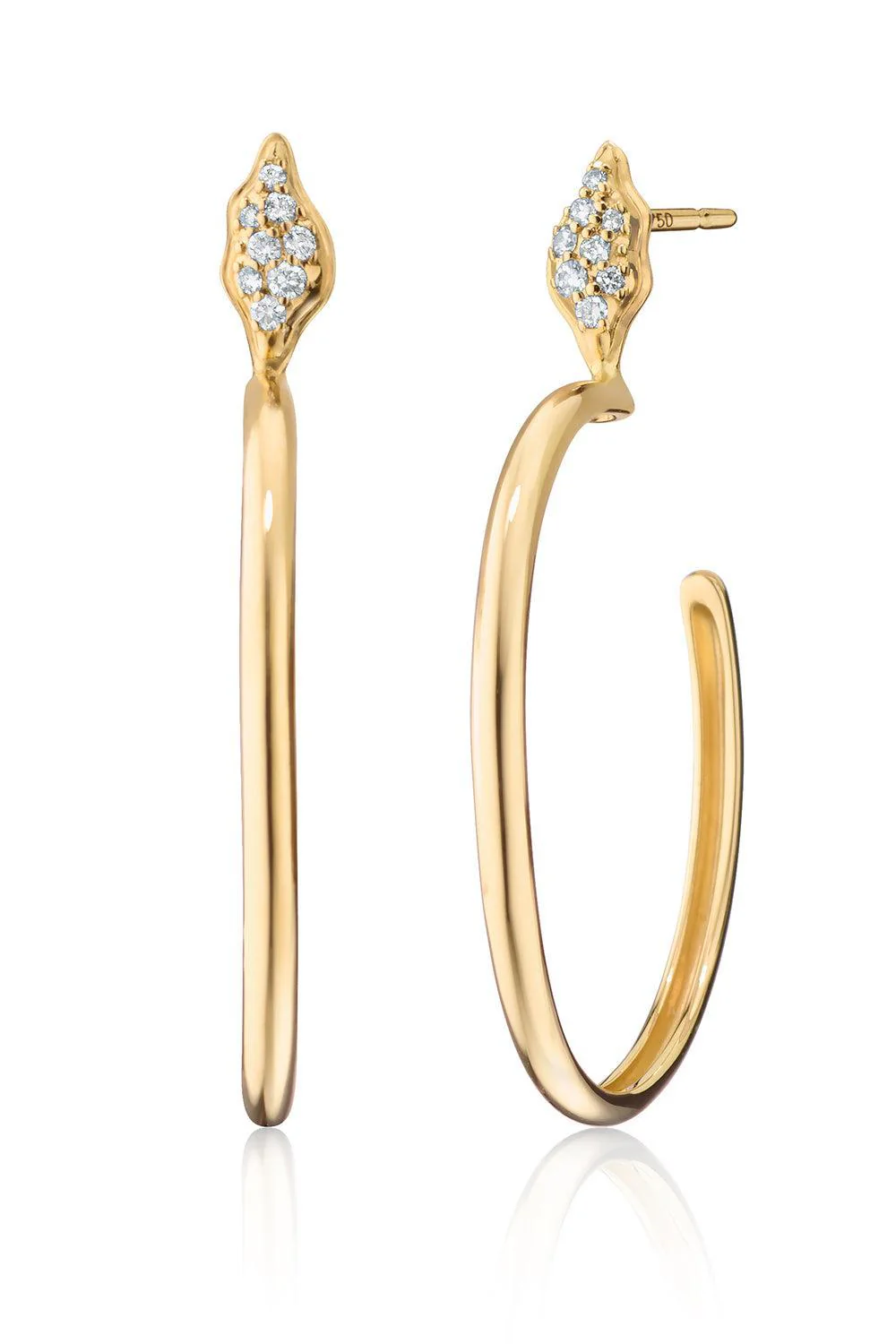 “Wings of Mercury” Hoop Earrings
