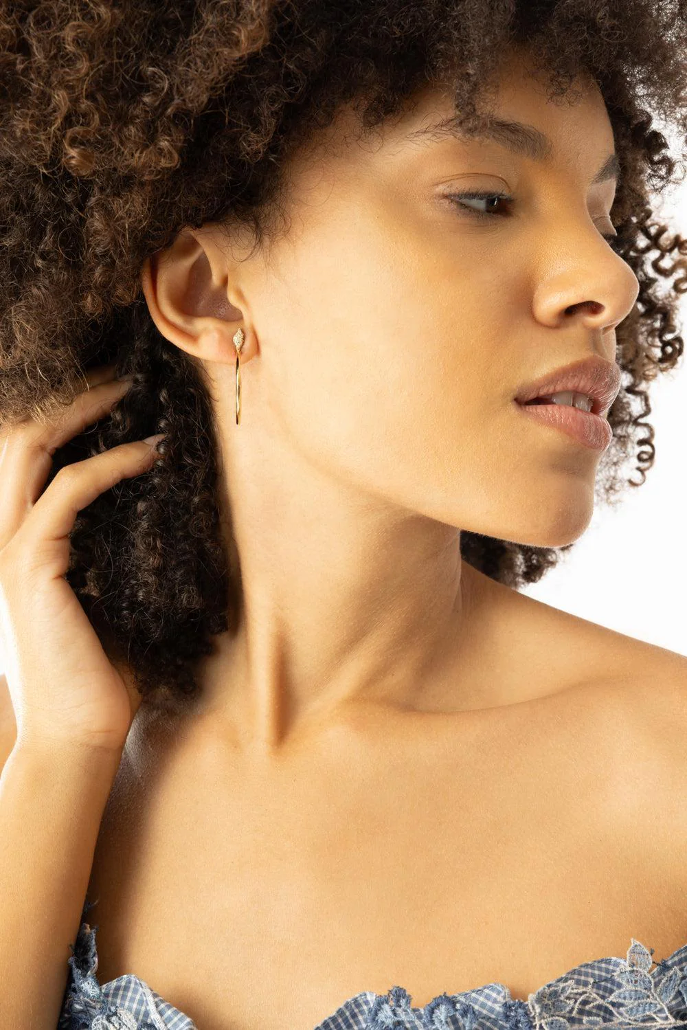 “Wings of Mercury” Hoop Earrings - Image 2