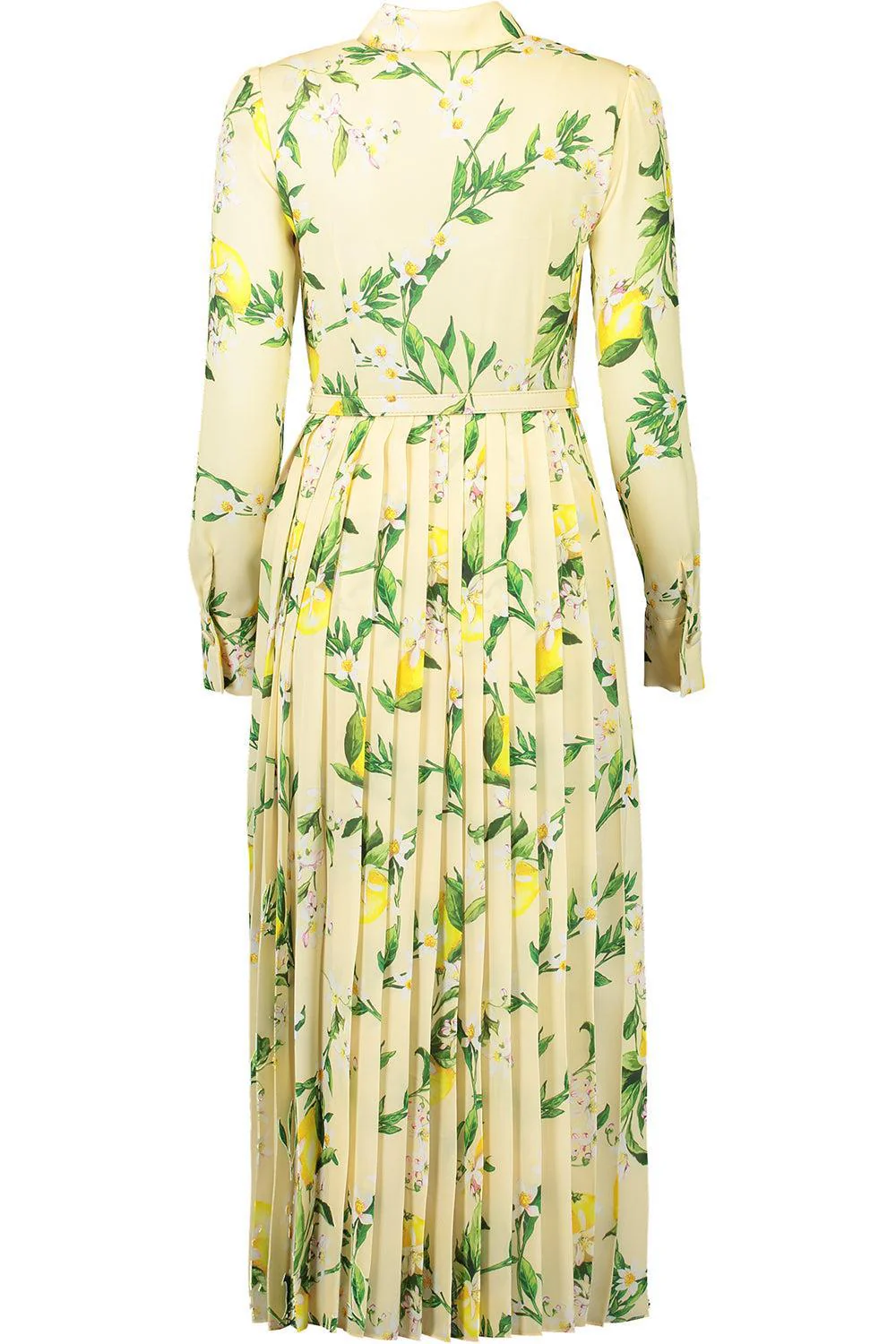 Long Sleeve Pleated Midi Dress - Image 5