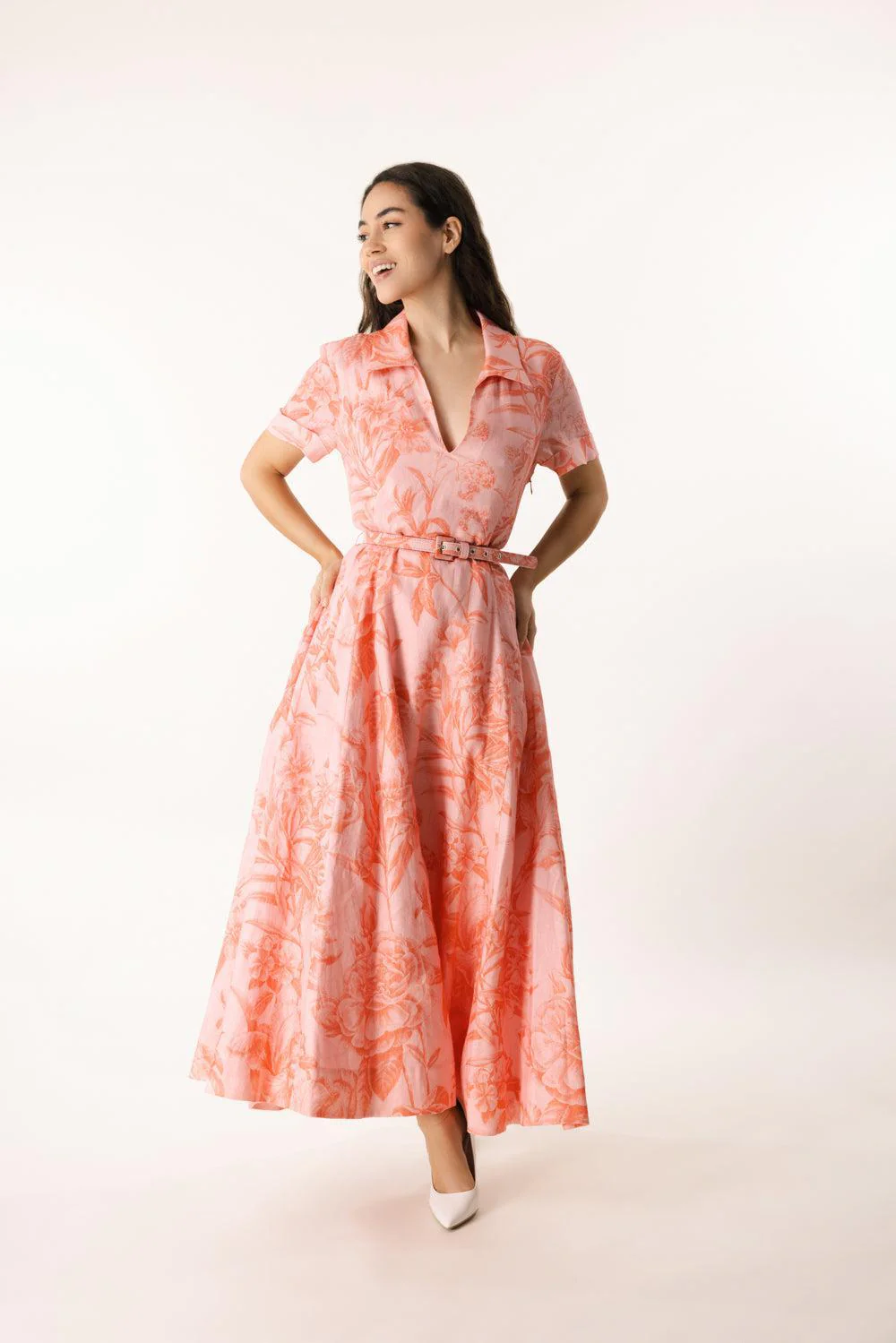 SHORT SLEEVE A-LINE DRESS - Image 2