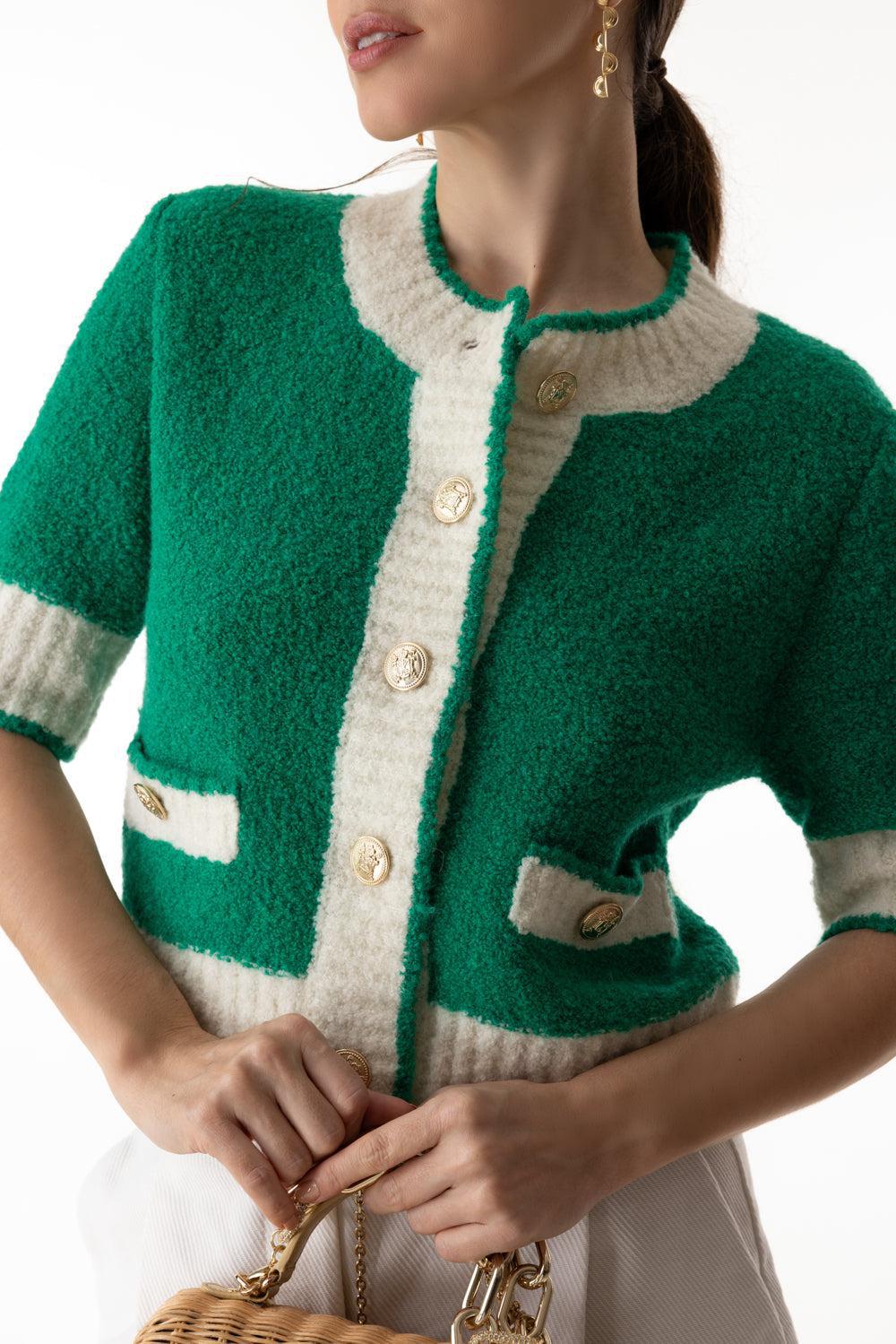 SHORT SLEEVE CARDIGAN - Image 2