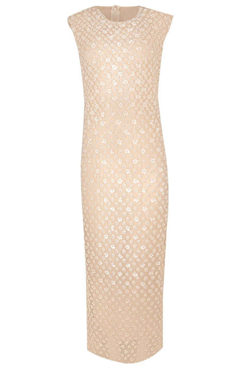Sleeveless Embellished Sheath Dress