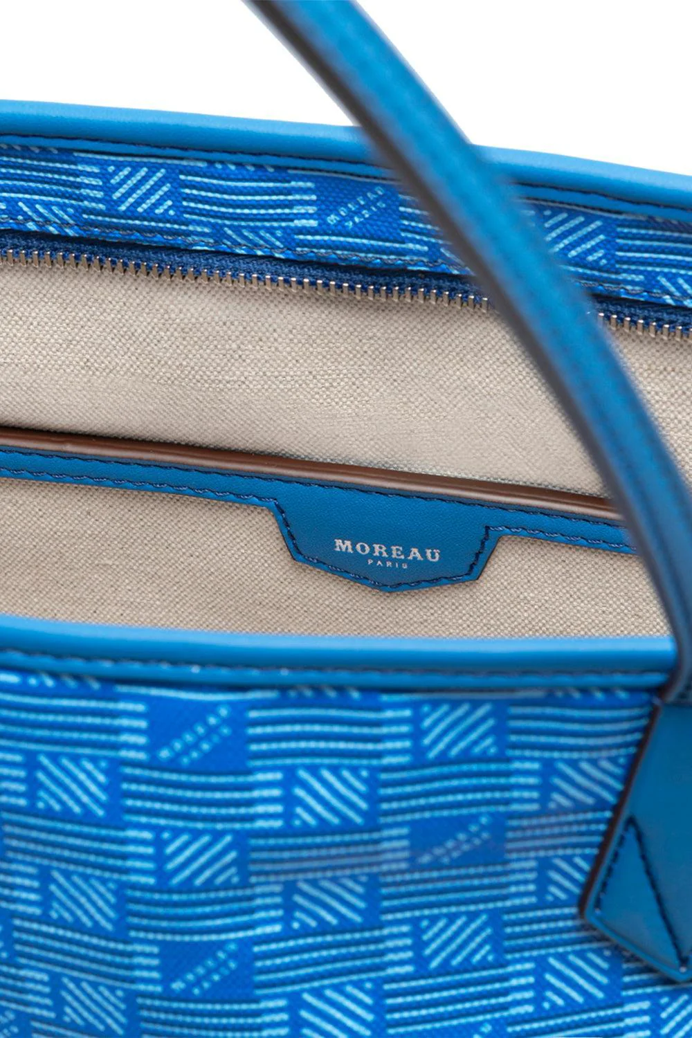 Saint Tropez Zip Tote MM - Blue Natural - Image 2
