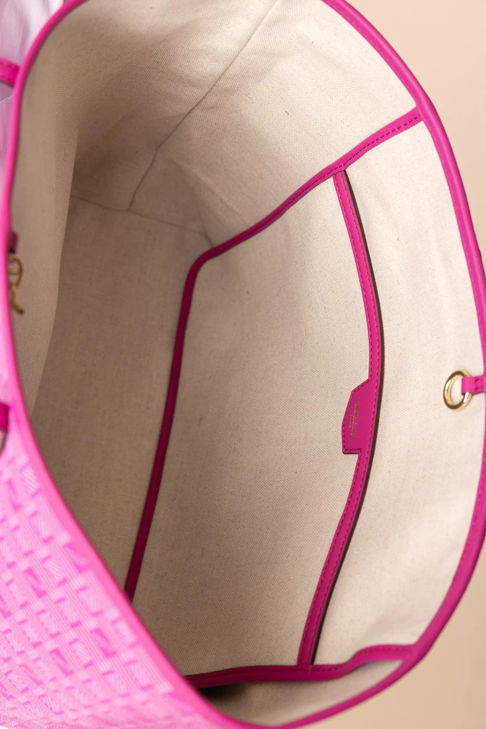 Saint Tropez Zip Tote MM - Fuchsia Natural - Image 4