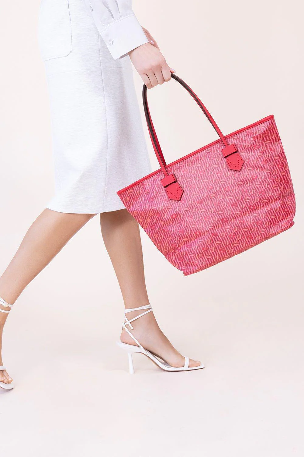 St Tropez Zip Tote MM - Red - Image 5