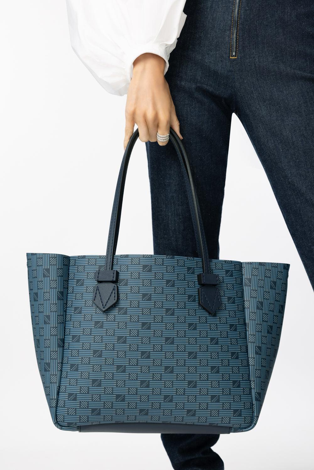 Vincennes Reversible Tote - Navy Green - Image 3