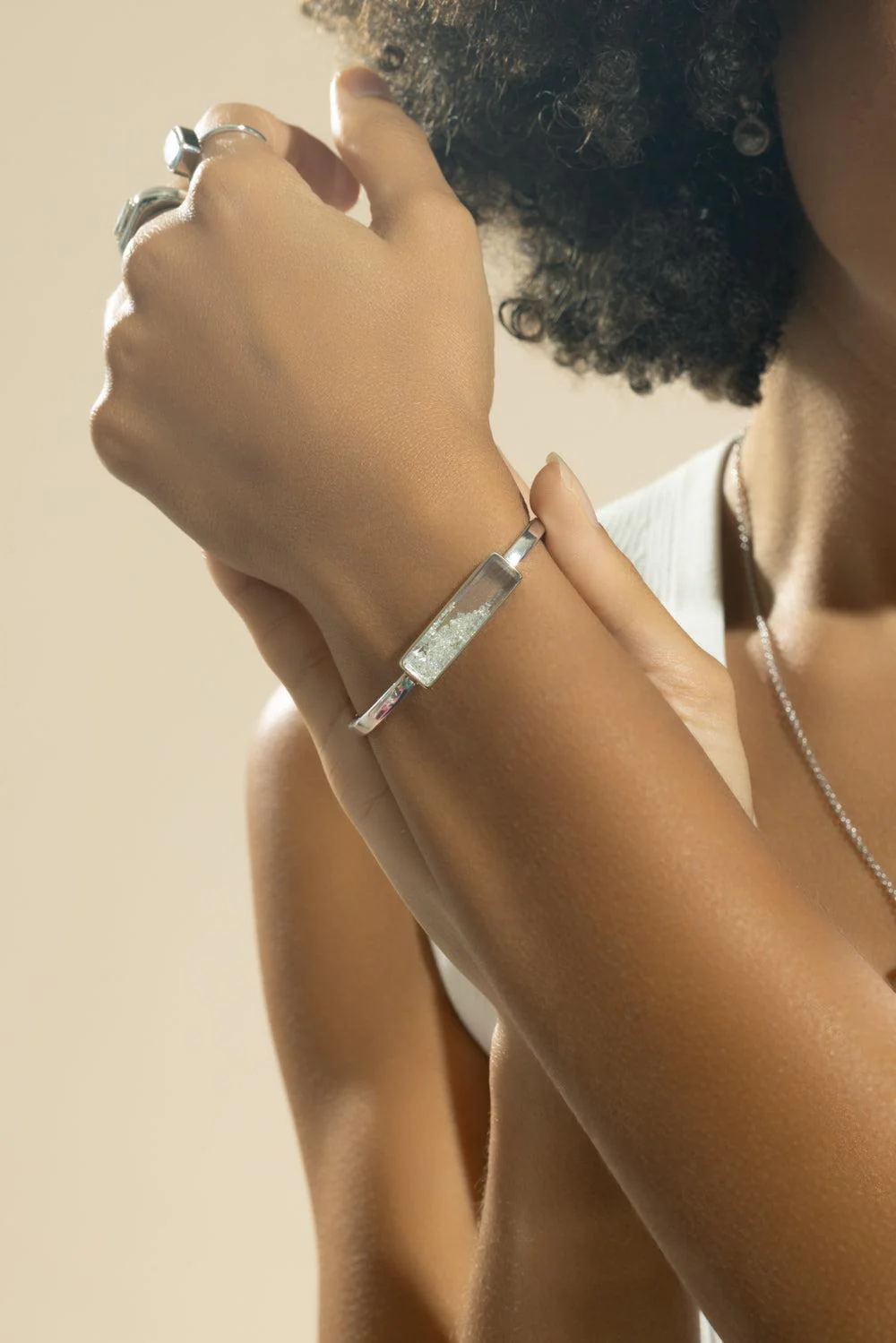 Diamond Core Bangle Bracelet - Image 2