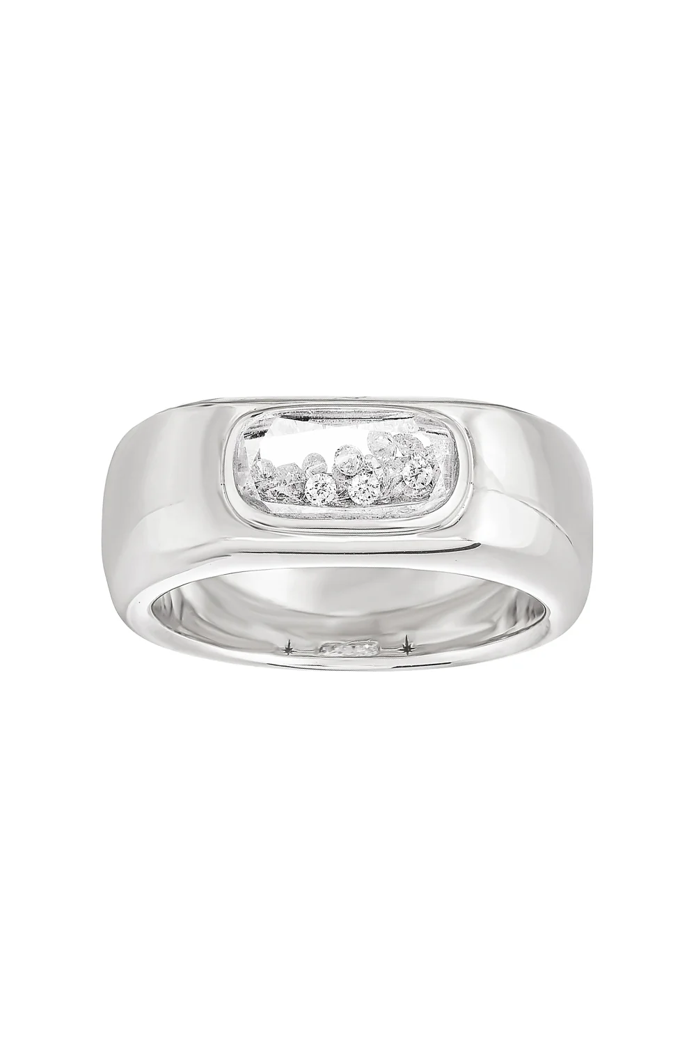 Diamond Dalila Cigar Band Ring