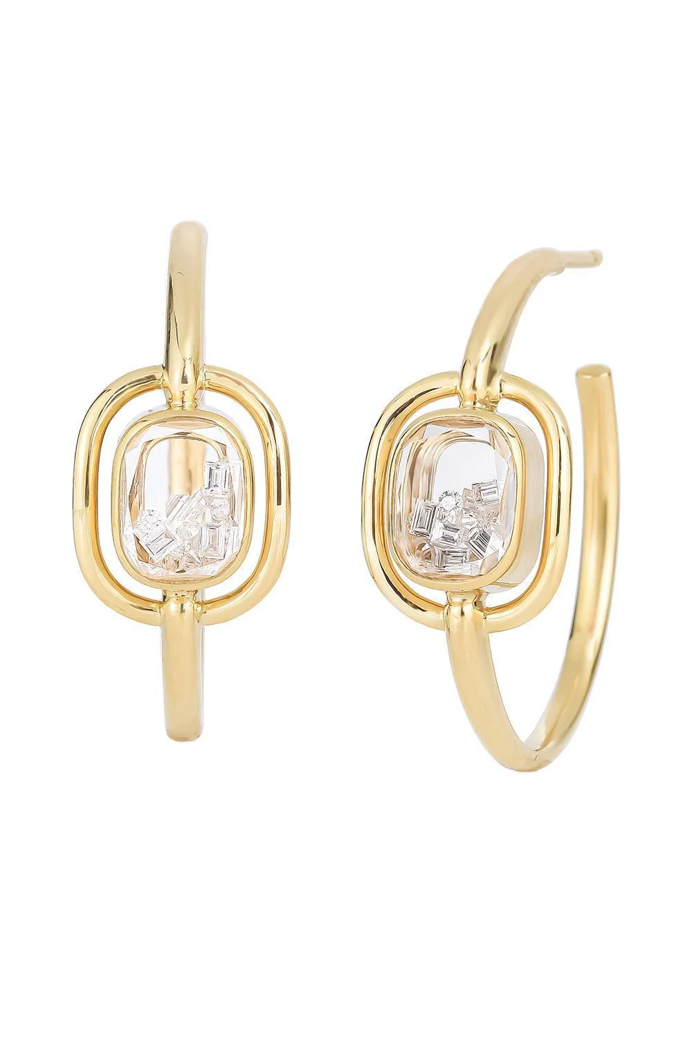 Diamond Elo 25 Hoop Earrings