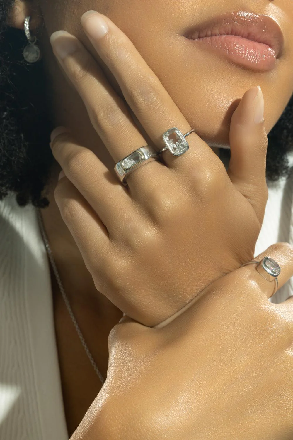 Diamond Petite Ten Fourteen Ring - Image 3