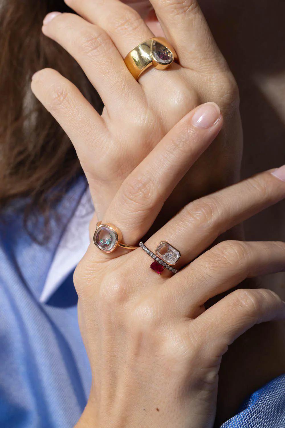 Emerald Cut Ruby Ring - Image 4