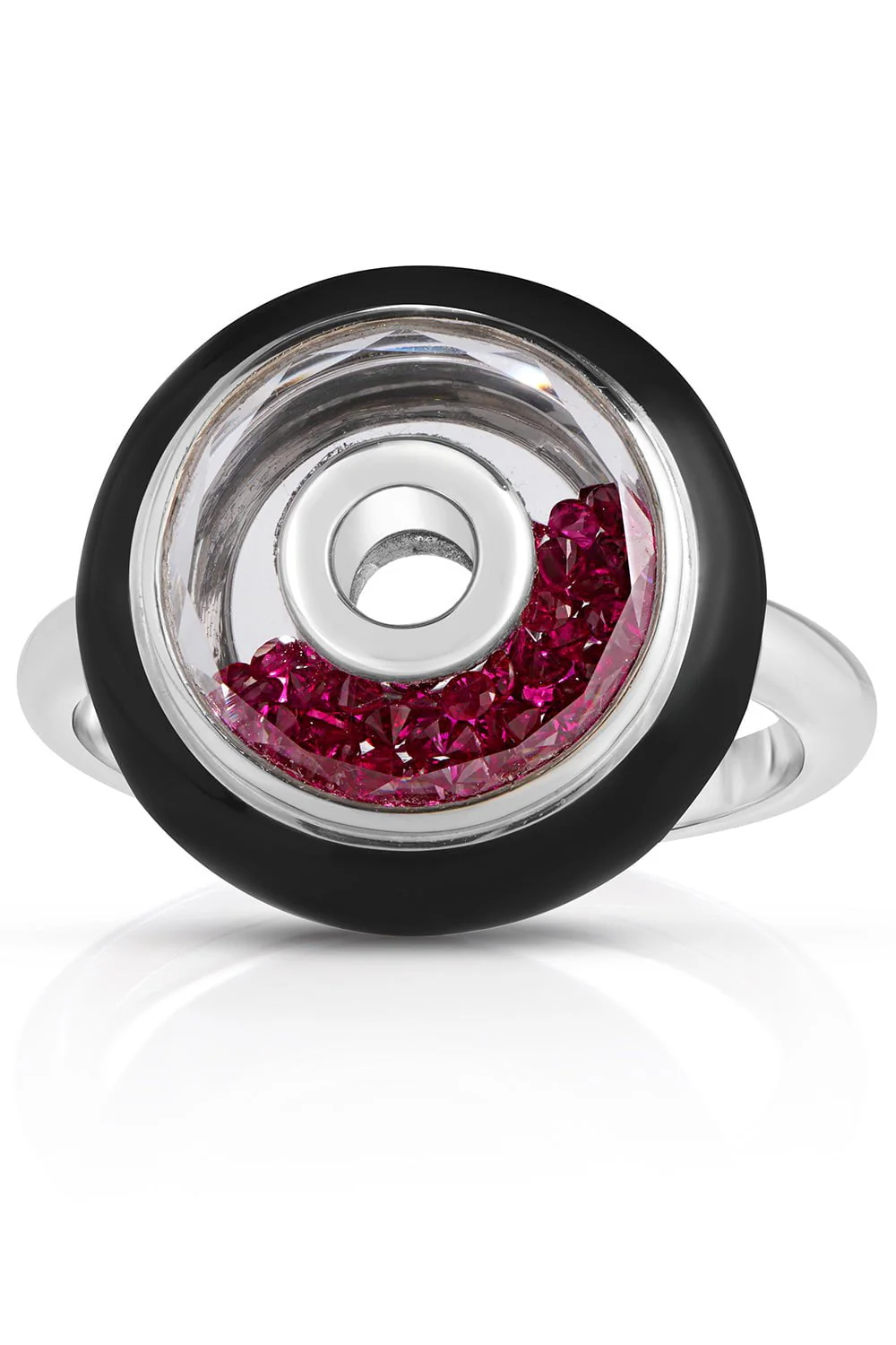 Roda Enamel Ruby Ring